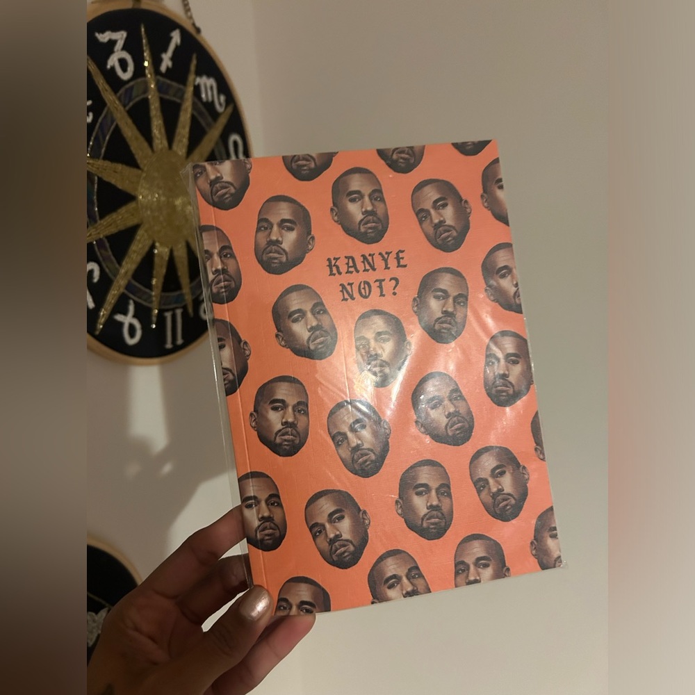 Kanye West “Kanye Not” Orange Lined Notebook Journal